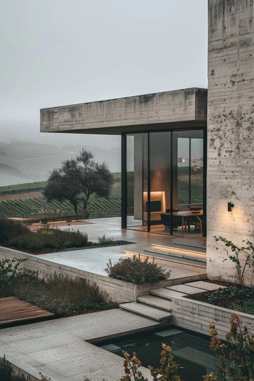 view luxurious villa with modern architectural design+(2)