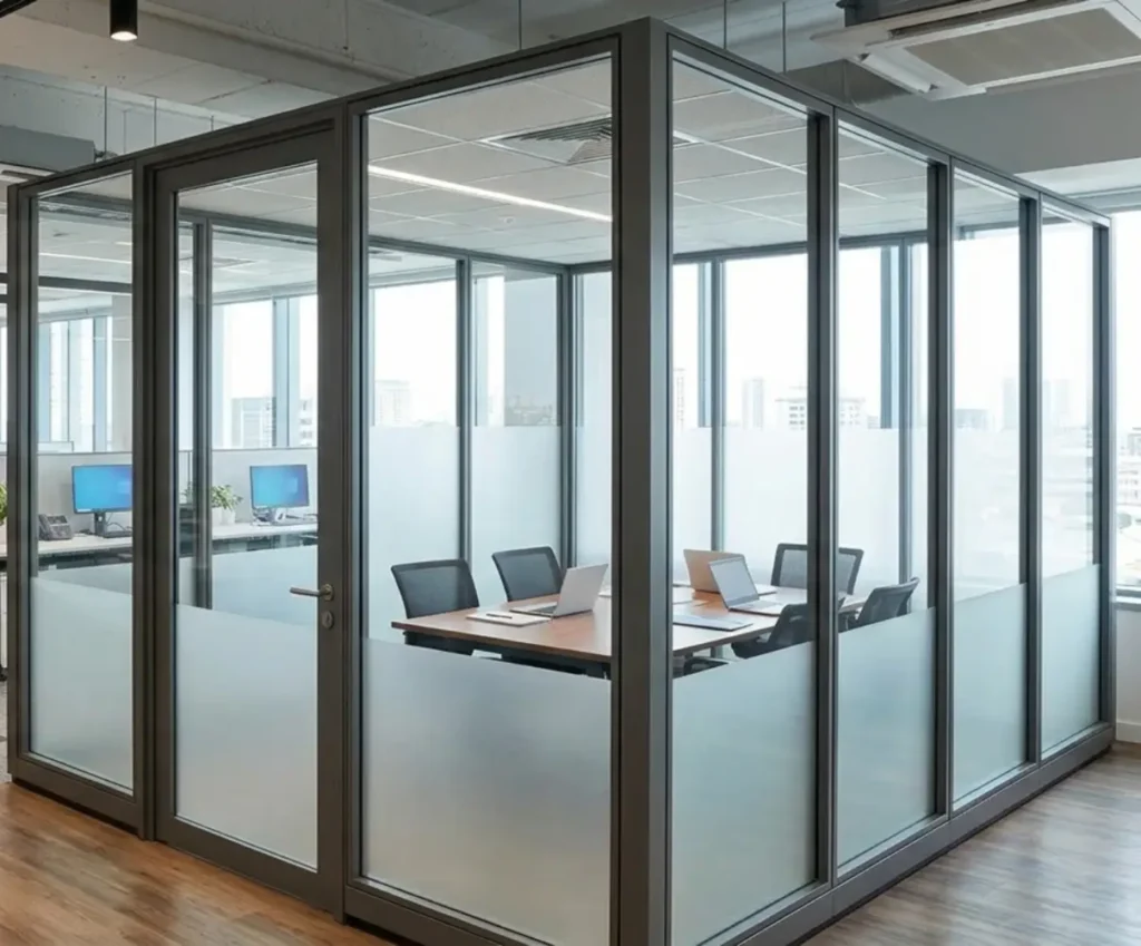 aluminium office partitions